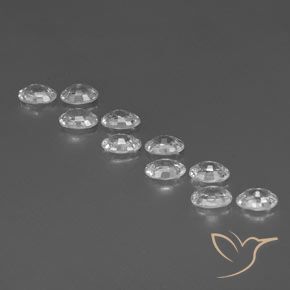 Zircon Gemstones in 6 x 4 mm (calibrated) Size for Sale, Zircon Stones in Clear White Color
