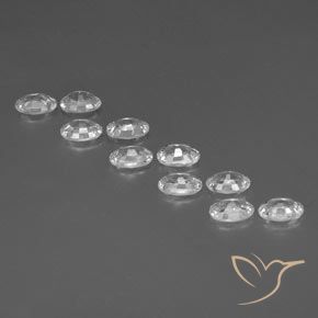 Zircon Gemstones in 6 x 4 mm (calibrated) Size for Sale, Zircon Stones in Clear White Color