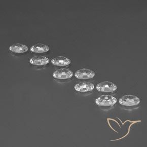 Zircon Gemstones in 6 x 4 mm (calibrated) Size for Sale, Zircon Stones in Clear White Color