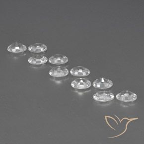 Zircon Gemstones in 6 x 4 mm (calibrated) Size for Sale, Zircon Stones in Clear White Color