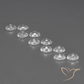 Zircon Gemstones in 6 x 4 mm (calibrated) Size for Sale, Zircon Stones in White Color