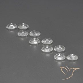 Zircon Gemstones in 6 x 4 mm (calibrated) Size for Sale, Zircon Stones in White Color