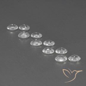 Zircon Gemstones in 6 x 4 mm (calibrated) Size for Sale, Zircon Stones in White Color