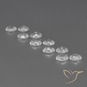 Zircon Gemstones in 6 x 4 mm (calibrated) Size for Sale, Zircon Stones in White Color