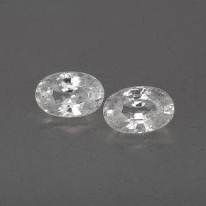 Белый Циркон Камень - 0.8ct Фасетный Овал (ID: 359992)
