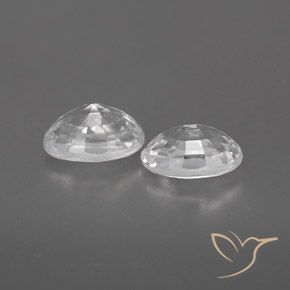 Zircon Gemstones in 6 x 4 mm (calibrated) Size for Sale, Zircon Stones in White Color