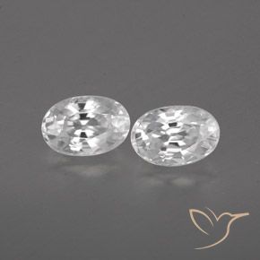 1.67ctw Natural White Zircon, Oval, VVS