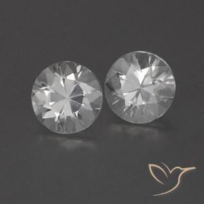 0.01 ct White Zircon Stone, Natural Zircon in Diamond-Cut Shape for Sale