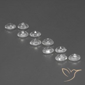 Zircon Gemstones in 6 x 4 mm (calibrated) Size for Sale, Zircon Stones in White Color
