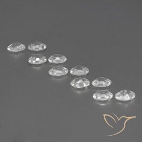 Zircon Gemstones in 6 x 4 mm (calibrated) Size for Sale, Zircon Stones in White Color