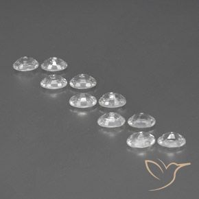 Zircon Gemstones in 6 x 4 mm (calibrated) Size for Sale, Zircon Stones in White Color