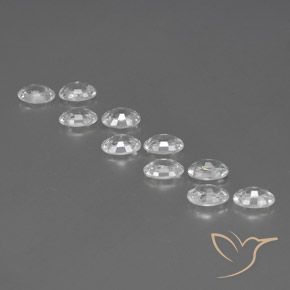 Zircon Gemstones in 6 x 4 mm (calibrated) Size for Sale, Zircon Stones in White Color