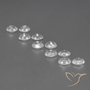Zircon Gemstones in 6 x 4 mm (calibrated) Size for Sale, Zircon Stones in White Color