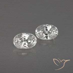 1.67ctw Natural White Zircon, Oval, VVS