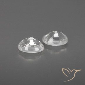 Zircon Gemstones in 6 x 4 mm (calibrated) Size for Sale, Zircon Stones in White Color