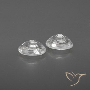 Zircon Gemstones in 6.2 x 4.2 mm Size for Sale, Zircon Stones in White Color