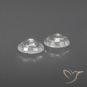 Zircon Gemstones in 6.1 x 4.2 mm Size for Sale, Zircon Stones in White Color