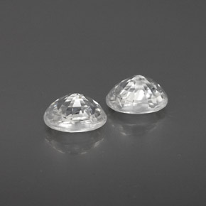 Zircon Gemstone in 6 x 4 mm (calibrated) Size for Sale, Zircon Stone in White Color