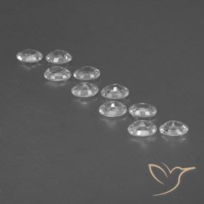 Zircon Gemstones in 6 x 4 mm (calibrated) Size for Sale, Zircon Stones in White Color