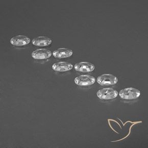 Zircon Gemstones in 6 x 4 mm (calibrated) Size for Sale, Zircon Stones in White Color