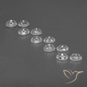 Zircon Gemstones in 6 x 4 mm (calibrated) Size for Sale, Zircon Stones in White Color