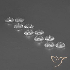 Zircon Gemstones in 6 x 4 mm (calibrated) Size for Sale, Zircon Stones in White Color