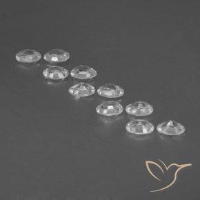 Zircon Gemstones in 6 x 4 mm (calibrated) Size for Sale, Zircon Stones in White Color