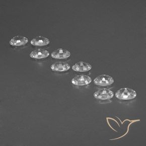 Zircon Gemstones in 6 x 4 mm (calibrated) Size for Sale, Zircon Stones in White Color