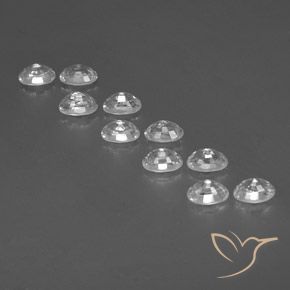 Zircon Gemstones in 6 x 4 mm (calibrated) Size for Sale, Zircon Stones in White Color