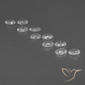 Zircon Gemstones in 6 x 4 mm (calibrated) Size for Sale, Zircon Stones in White Color