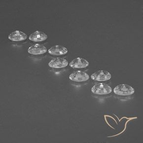 Zircon Gemstones in 6 x 4 mm (calibrated) Size for Sale, Zircon Stones in White Color