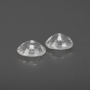 Zircon Gemstones in 6.1 x 4.2 mm Size for Sale, Zircon Stones in White Color