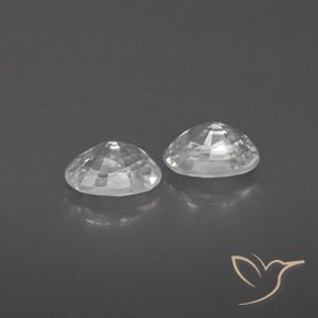 Zircon Gemstones in 6.1 x 4.2 mm Size for Sale, Zircon Stones in White Color