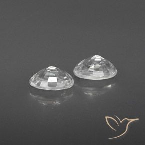 Zircon Gemstones in 6.2 x 4.2 mm Size for Sale, Zircon Stones in White Color