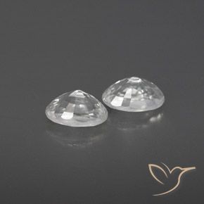 Zircon Gemstones in 6 x 4 mm (calibrated) Size for Sale, Zircon Stones in White Color