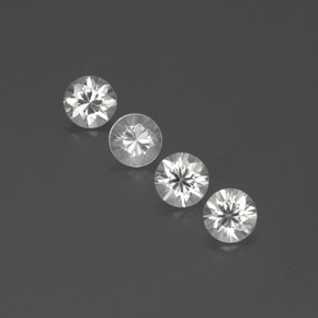 Bianco Zircone Gem - 0.9ct Taglio brillante (ID: 360198)