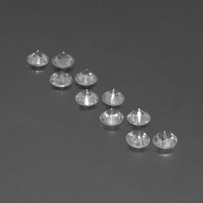 Zircon Gemstone in 4 mm (calibrated) Size for Sale, Zircon Stone in White Color