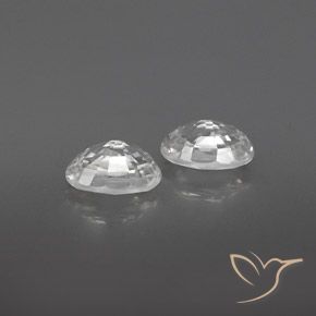 Zircon Gemstones in 6.2 x 4.2 mm Size for Sale, Zircon Stones in White Color