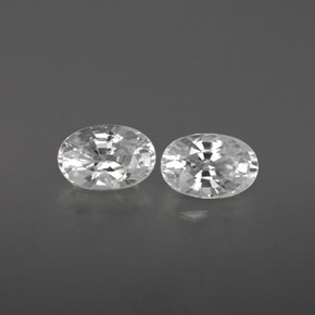 Белый Циркон Камень - 0.8ct Фасетный Овал (ID: 360266)