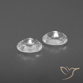 Zircon Gemstones in 6 x 4 mm (calibrated) Size for Sale, Zircon Stones in White Color