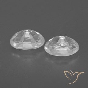 Zircon Gemstones in 6.2 x 4.2 mm Size for Sale, Zircon Stones in White Color