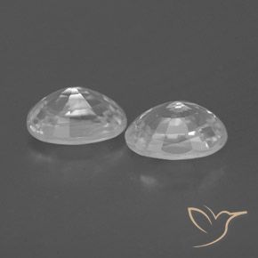 Zircon Gemstones in 6 x 4 mm (calibrated) Size for Sale, Zircon Stones in White Color