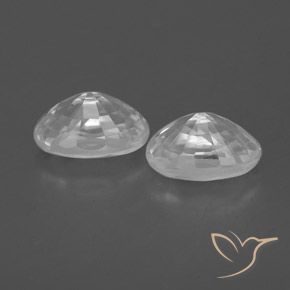 Zircon Gemstones in 6.2 x 4.2 mm Size for Sale, Zircon Stones in White Color