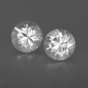 White Zircon Gem - 1ct Diamond-Cut (ID: 360344)