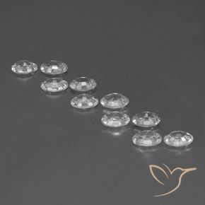 Zircon Gemstones in 6 x 4 mm (calibrated) Size for Sale, Zircon Stones in White Color