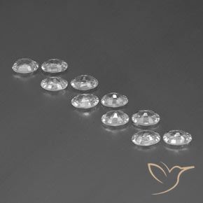 Zircon Gemstones in 6 x 4 mm (calibrated) Size for Sale, Zircon Stones in White Color