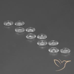 Zircon Gemstones in 6 x 4 mm (calibrated) Size for Sale, Zircon Stones in White Color