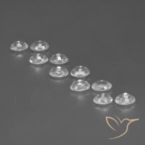 Zircon Gemstones in 6 x 4 mm (calibrated) Size for Sale, Zircon Stones in White Color