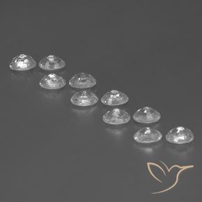 Zircon Gemstones in 6 x 4 mm (calibrated) Size for Sale, Zircon Stones in White Color