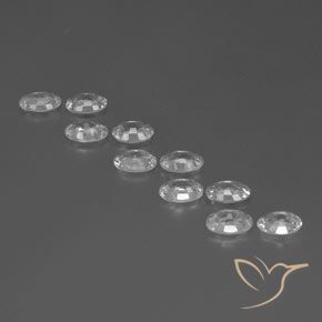 Zircon Gemstones in 6 x 4 mm (calibrated) Size for Sale, Zircon Stones in White Color